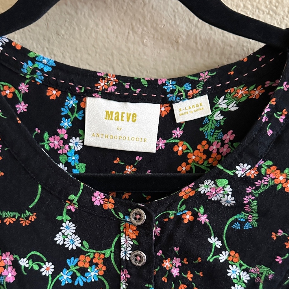 Maeve by Anthropologie Multicolor Floral Blouse - Picture 2 of 3